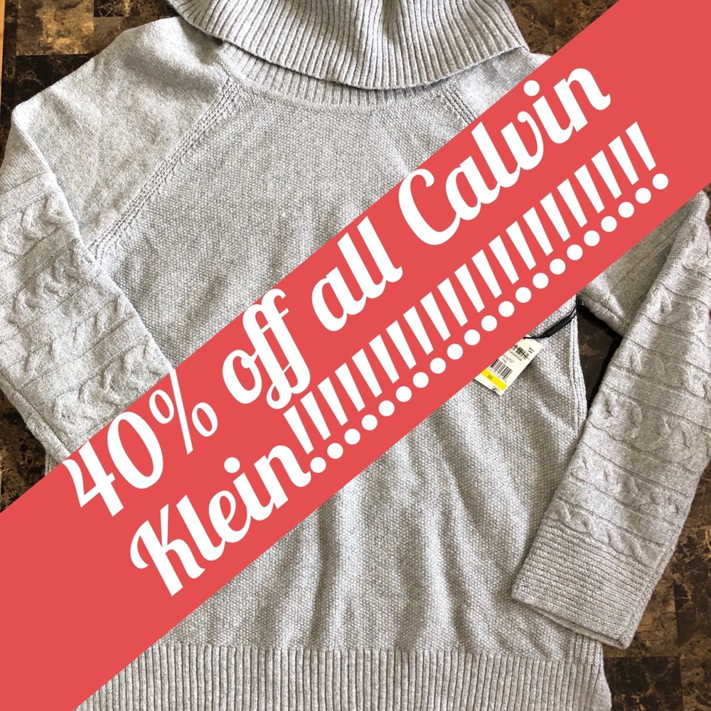 Take 40% off all Calvin Klein items!! Not for sale